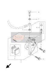 13CF58111000, Pastiglia Freno Compl.2, Yamaha, 2